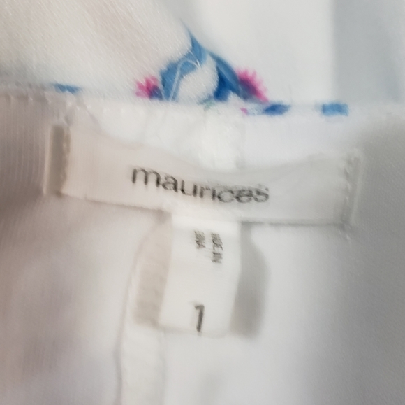 Maurices Floral Paisley Blouson Maxi Dress Sz 1X Sleeveless Elastic Waist Boho - Picture 11 of 16